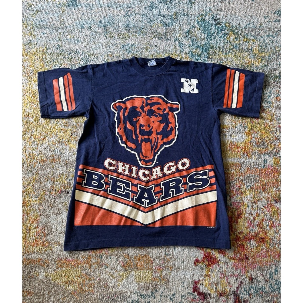 Vintage 1995 Chicago Bears NFL mens t-shirt L salem sports screen print